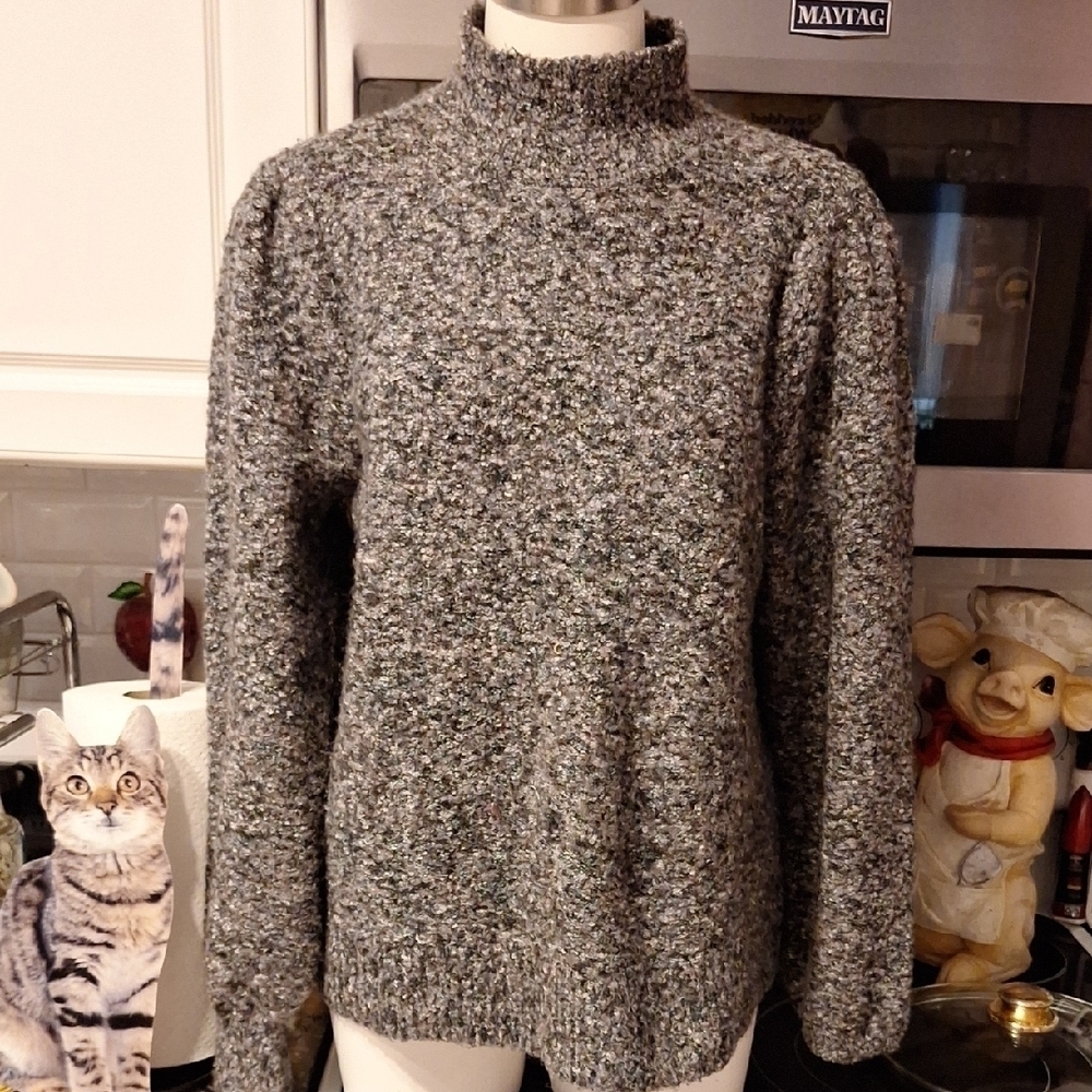 l Marled Cozy Gray Knit Sweater size XL. So soft!!!